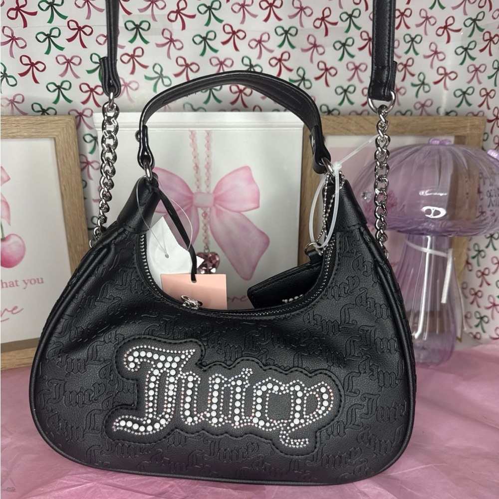 Juicy Couture String of Pearls Hobo Crossbody